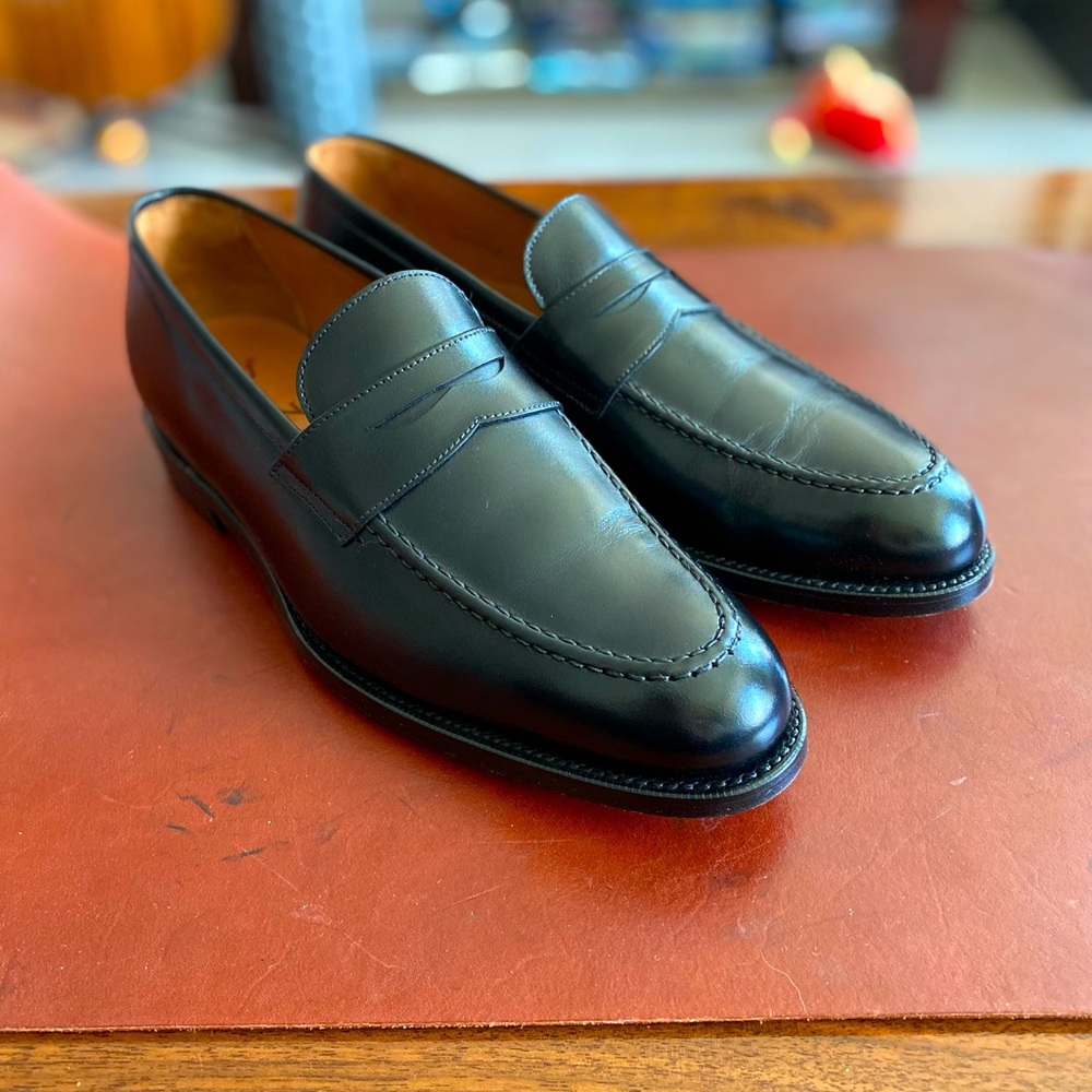 Lof & Tung Black Garcia Penny Loafer - Size US7/UK6